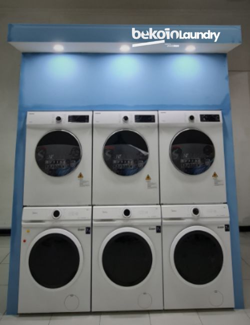 Partisi Mesin Laundry Koin